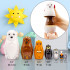Wooden Animal Nesting Dolls Set of 7 pcs - Matryoshka Polar Animals Figurines