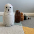 Wooden Animal Nesting Dolls Set of 7 pcs - Matryoshka Polar Animals Figurines