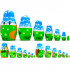 Farm Animals Set 7 pcs Wood Nesting Dolls - Pet Figurine Wooden Matryoshkas