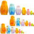 Owl Nesting Dolls Set of 7 pcs - Handcrafted Wooden Matryoshka