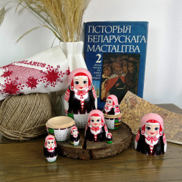 Collectible Series «Traditional Women's Costumes of Belarus»: Matryoshka «Maladzyechna Costume», Set of 7