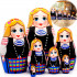 Collectible Series «Traditional Women's Costumes of Belarus»: Matryoshka «Navahrudak Costume», Set of 7