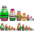 Nesting Dolls Pirates and Vikings - Matryoshka Stacking Dolls 7 Pcs