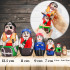 Pirate Russian Nesting Dolls Set 7 pcs - Matryoshka with Pirate Decorations