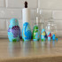 Dinosaur Nesting Dolls Set 7 pcs - Matryoshka Dolls with Dinosaur Decorations
