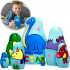 Personalized Dinosaur Nesting Dolls Custom Name, Set 7 pcs - First Birthday Gift Customized