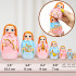 Angels Russian Nesting Dolls Set 7 Pcs - Guardian Angel Figurines - Angels Matryoshka Doll