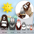 Personalized Wild Animal Matryoshka Set of 7 Pcs Hand-Painted - Custom Name Gift for Kids