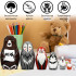 Personalized Wild Animal Matryoshka Set of 7 Pcs Hand-Painted - Custom Name Gift for Kids