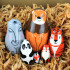 Zoo Animals Nesting Dolls Set 7 pcs - Russian Dolls as Cute Zoo Animal Figures