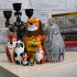Personalized Zoo Animals Nesting Dolls Set of 7 Pcs Hand-Painted - Custom Name Gifts