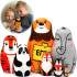 Personalized Zoo Animals Nesting Dolls Set of 7 Pcs Hand-Painted - Custom Name Gifts