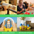 Ancient Egypt Theme Nesting Dolls Set - Matryoshka Dolls Egyptian Art Russian Dolls
