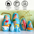 Surfing Beach Theme Nesting Dolls