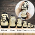 Hand Painted Russian Nesting Dolls Set – Famous World Writers 7 pcs