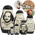 Poets Nesting Dolls Set – 7 Handcrafted Wood Figures of Classic Writers – Literary Decor Gift