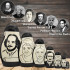 Poets Nesting Dolls Set – 7 Handcrafted Wood Figures of Classic Writers – Literary Decor Gift