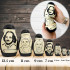 Poets Nesting Dolls Set – 7 Handcrafted Wood Figures of Classic Writers – Literary Decor Gift