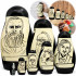 Set of Nesting Dolls with Russian Writers' Portraits 7 Pcs - Unique Gift for Literature Collectors