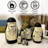 Set of Nesting Dolls with Russian Writers' Portraits 7 Pcs - Unique Gift for Literature Collectors