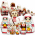 Hand-Painted Wooden Nesting Dolls Set in Traditional Folk Costumes