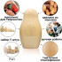 Blank Russian Nesting Dolls Set 7 pcs - Paint Your Own Matryoshka - DDIY Blank Doll for Craft