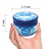 Wooden blue and white jewelry box hand-painted in Gzhel style