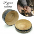 Black Round Wooden Box with Lid - Keepsake Decorative Box with Hand Painted Daisies
