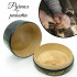 Round Jewelry Box for Rings Necklace Earrings - Hand Painted Floral Lacquer Trinket Box with Lid