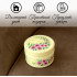 Wooden Box with Delicate Flowers Wedding Jewelry Box for Vanity Desk Decor
