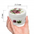 Hand Panted Round White Wooden Box for Bracelets, Rings, Necklaces - White Keepsake Memory Box