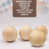 Wooden Craft Balls Set