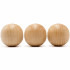 30mm Wooden Round Ball, Bag of 50 Unfinished Natural Round Hardwood Balls