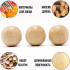 30mm Wooden Round Ball, Bag of 50 Unfinished Natural Round Hardwood Balls