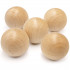 18 Pieces Unfinished Round Wood, Natural Wooden Balls (35mm)