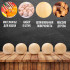 18 Pieces Unfinished Round Wood, Natural Wooden Balls (35mm)