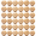 36 Pieces 35mm Wooden Balls for Crafts, Large Round Craft Balls for DIY Projects
