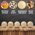 36 Pieces 35mm Wooden Balls for Crafts, Large Round Craft Balls for DIY Projects