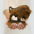 Handcrafted Wooden Bison Figurine – 5.9-Inch European Wisent Sculpture