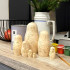 Blank Russian Nesting Dolls by Russian Fairy Tales Unpainted Set 7 pcs - Paint Your Own Matryoshka