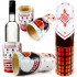 Wooden Wine Bottle Box shaped as Matryoshka Doll, 0.7 litre - Wine Box Holder Russian Doll in Slavic Clothing