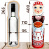 Wooden Wine Bottle Box shaped as Matryoshka Doll, 0.7 litre - Wine Box Holder Russian Doll in Slavic Clothing