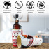 Wooden Wine Bottle Box shaped as Matryoshka Doll, 0.7 litre - Wine Box Holder Russian Doll in Slavic Clothing