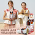 Wooden Wine Bottle Box shaped as Matryoshka Doll, 0.7 litre - Wine Box Holder Russian Doll in Slavic Clothing