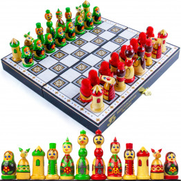Souvenir Chess Set Matryoshka Dolls by Brest Souvenir Factory