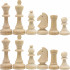 Unpainted Wooden Chess Pieces Set