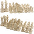 Unpainted Wooden Chess Pieces Set