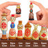 Hand-Painted Wooden Chess Set with Belarusians National Symbols