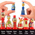 Chamomile Themed Chess Set - Wooden Chess Pieces in a Shape of Matryoshka Dolls