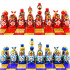 Chamomile Themed Chess Set - Wooden Chess Pieces in a Shape of Matryoshka Dolls